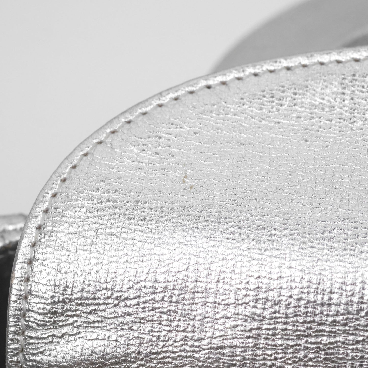 Christian Dior Small Lady Dior My ABCDior Silver Metallic Grained Calfskin Cannage