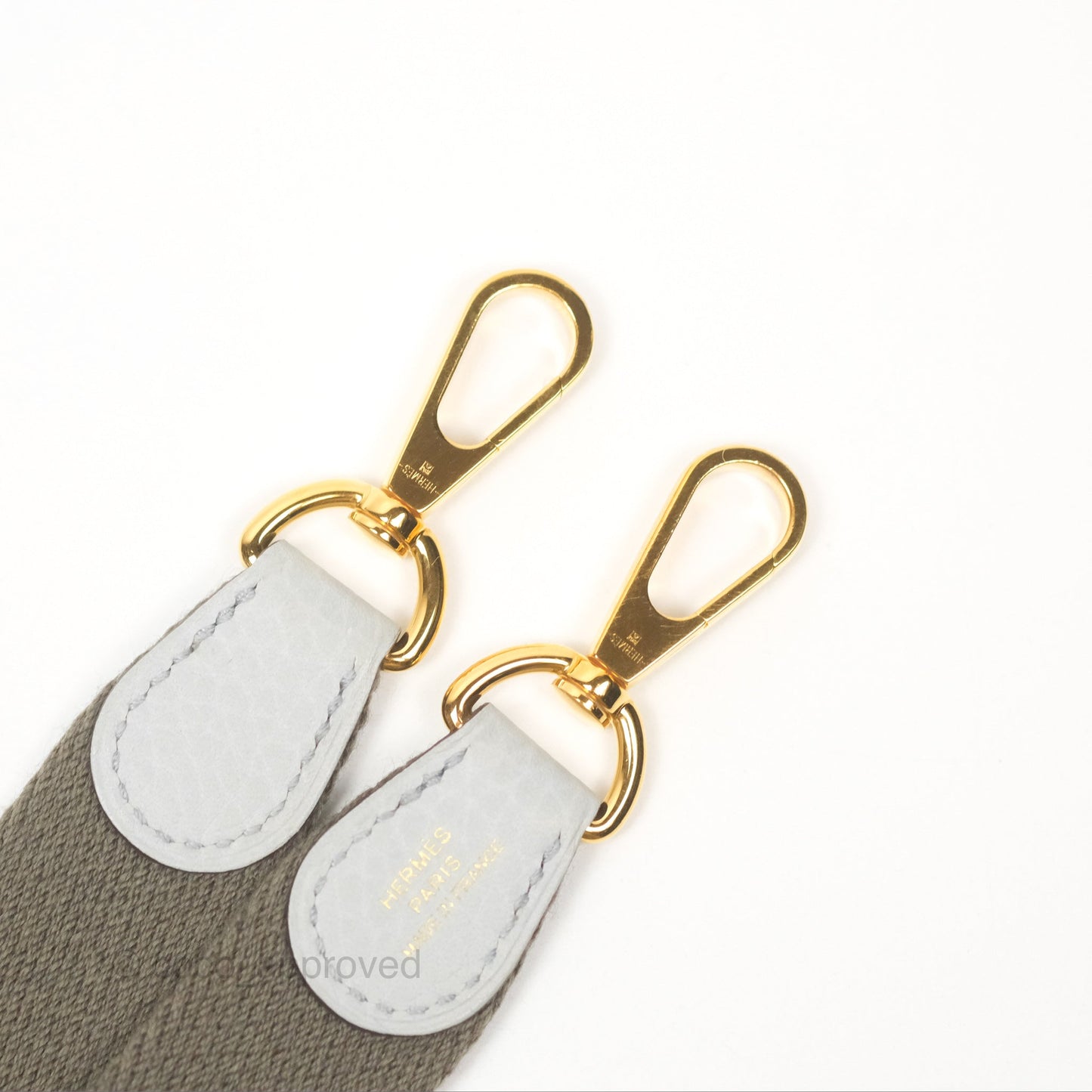 Hermès Mini Evelyne 16 Bleu Pale 08 Clemence/ Gris Etain 8F Gold Hardware