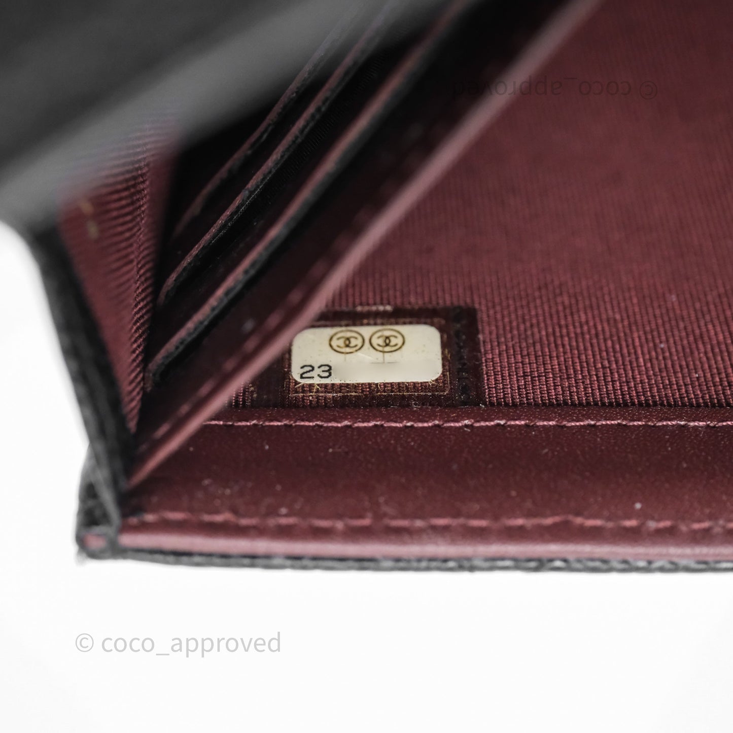 Chanel Quilted Classic Zip Long Wallet Black Caviar Gold Hardware