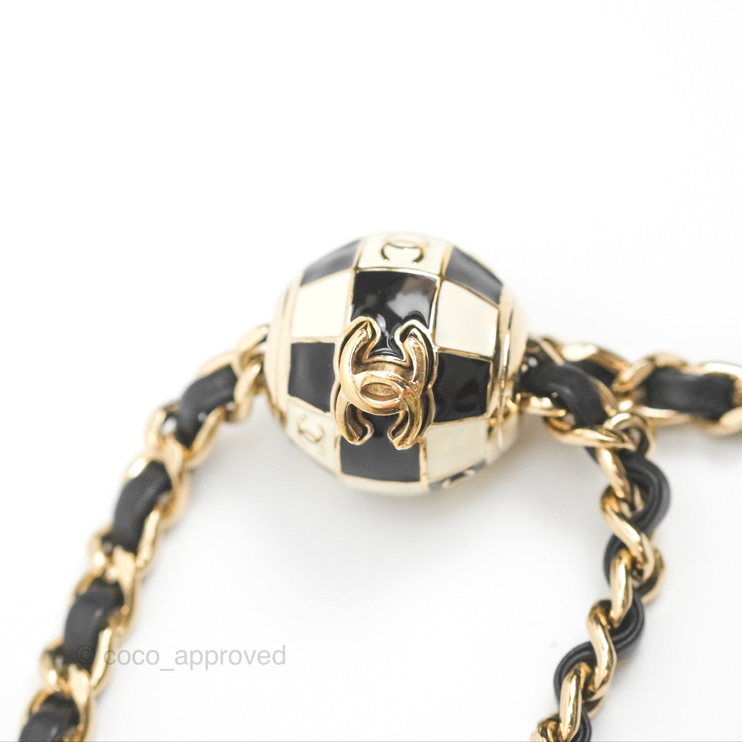 Chanel Ball Crush Mini Rectangular Black Lambskin Gold Hardware 23C