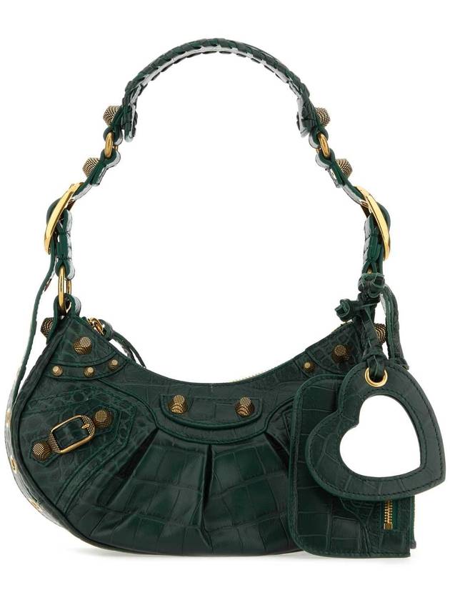 Luxury Balenciaga Le Cagole XS Shoulder Bag Dark Green