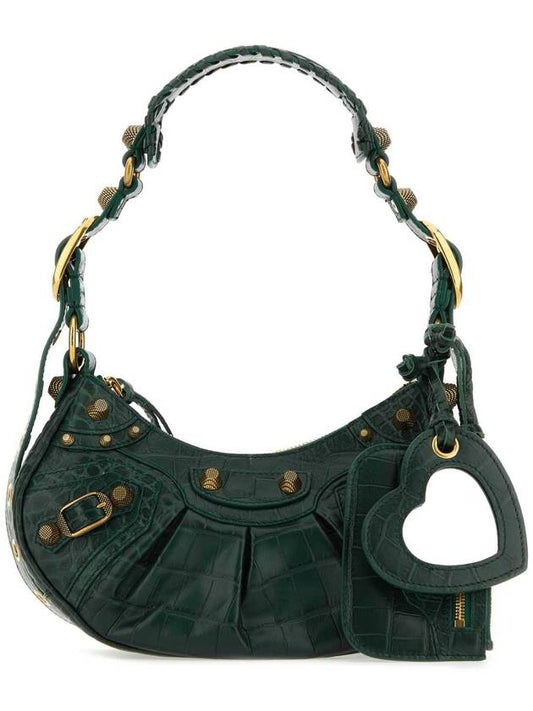 Luxury Balenciaga Le Cagole XS Shoulder Bag Dark Green