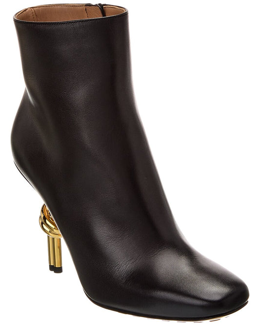 Luxury Bottega Veneta Knot Leather Bootie