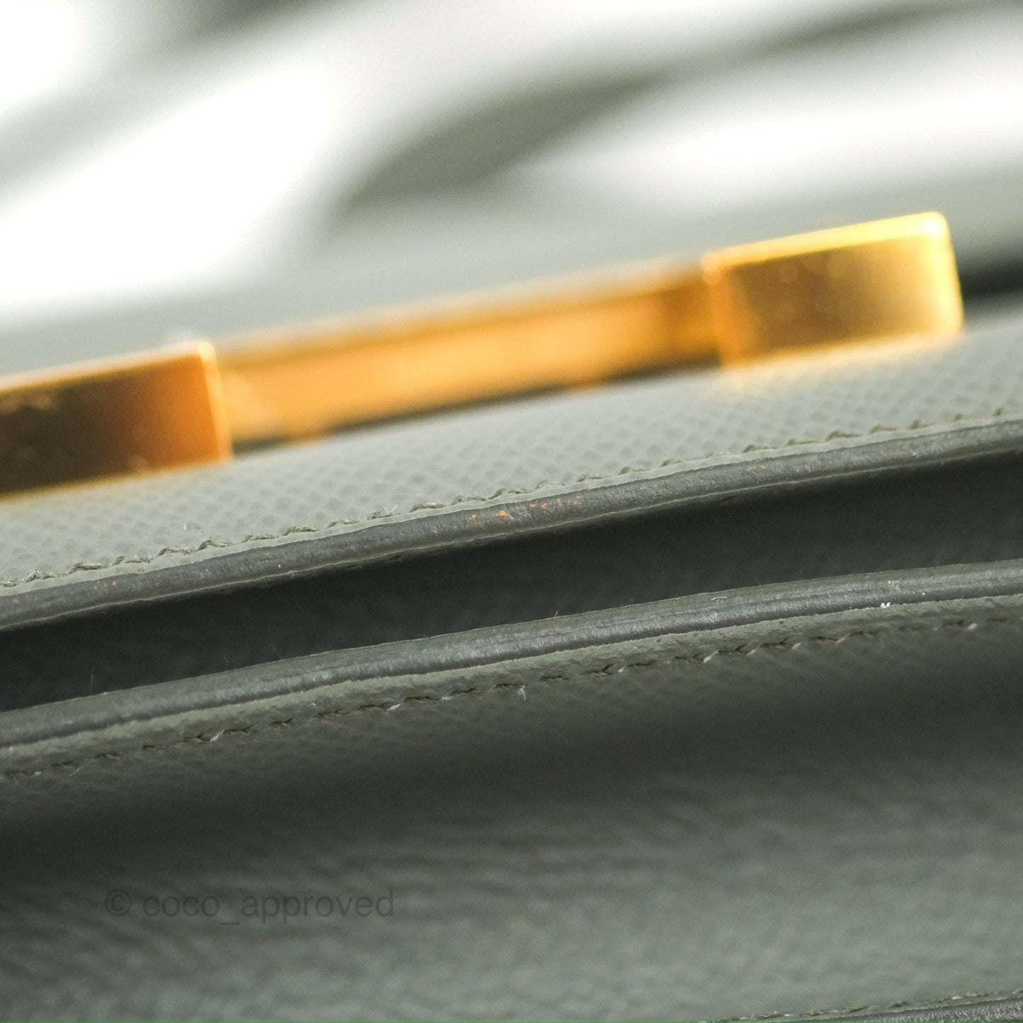 Hermès Constance Mini 18cm Vert Amande Epsom Gold Hardware