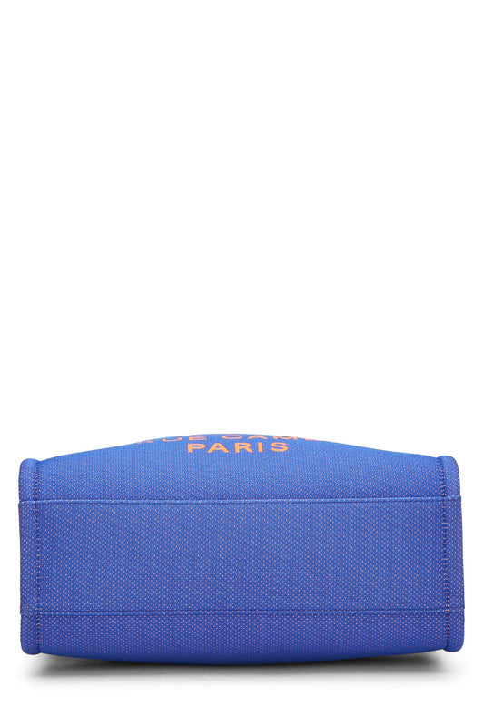 Chanel,  Blue Canvas Deauville Tote Mini, Blue