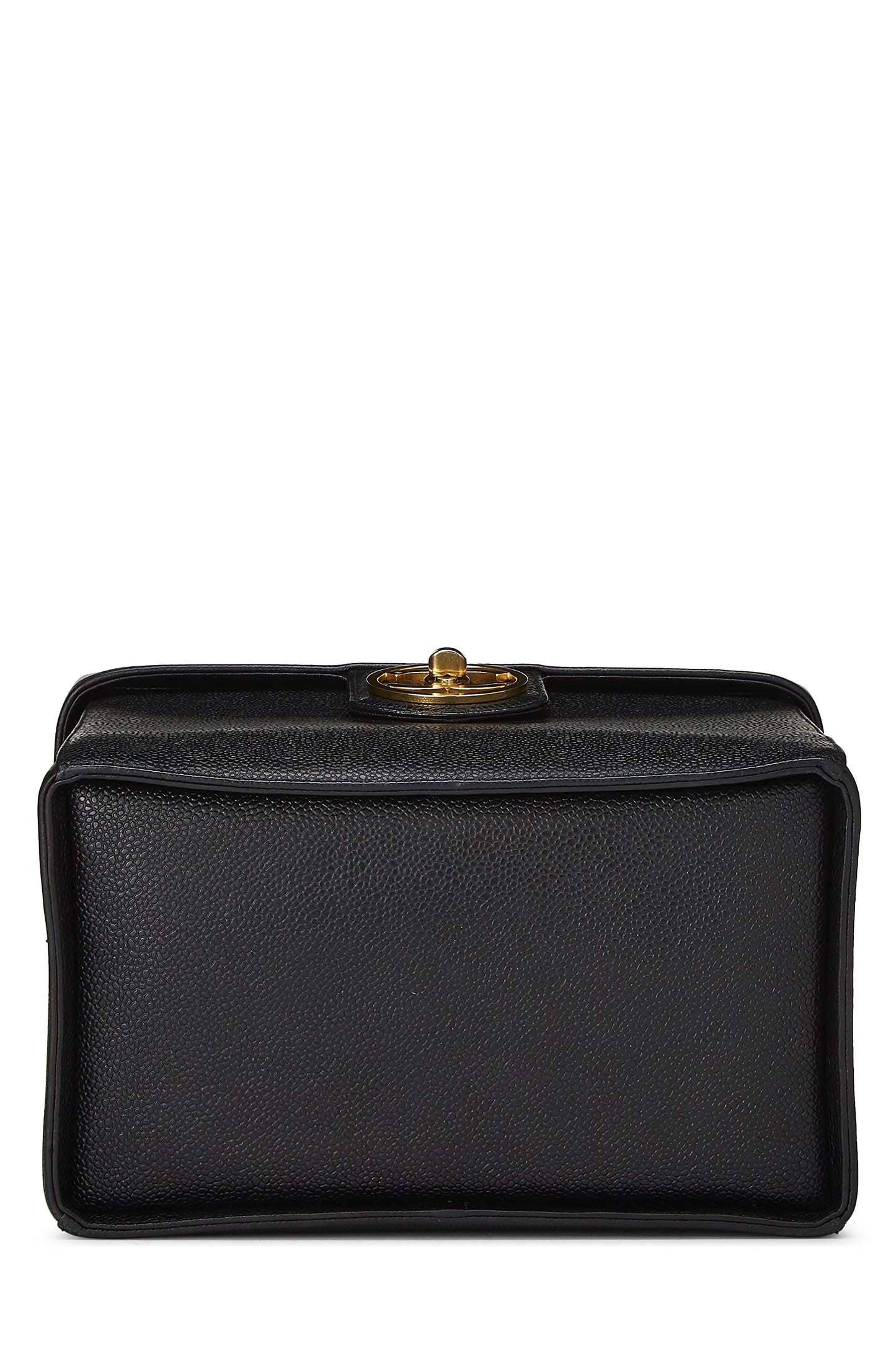 Chanel,  Black Caviar Circle 'CC' Vanity Large, Black