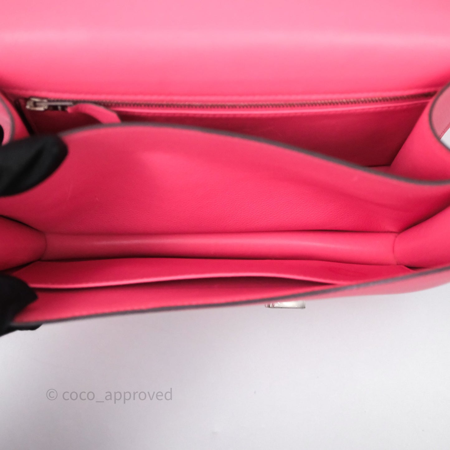 Hermès Constance 24 Rose Azalee 8W Epsom Palladium Hardware
