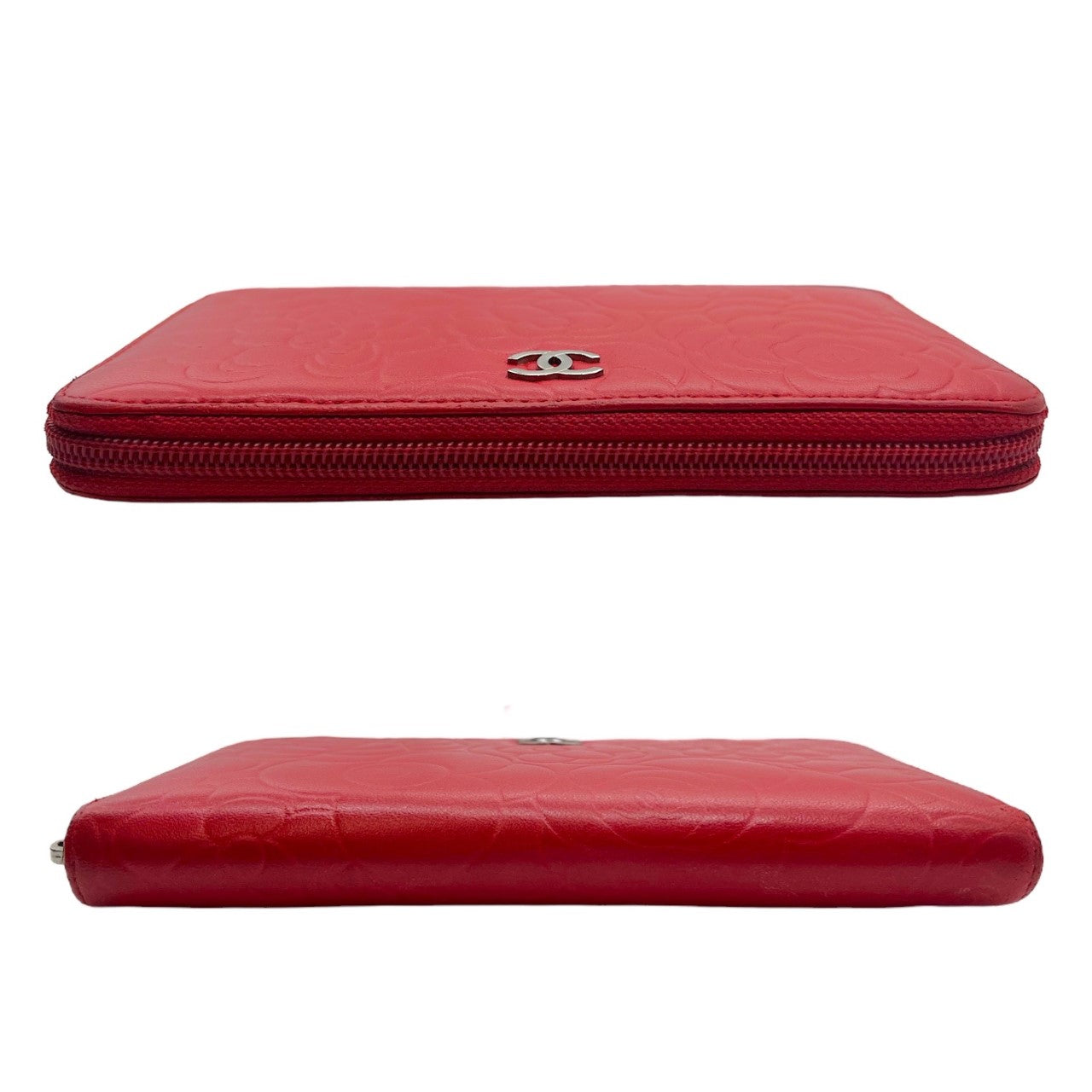 Luxury Chanel bag Red Camellia Wallet