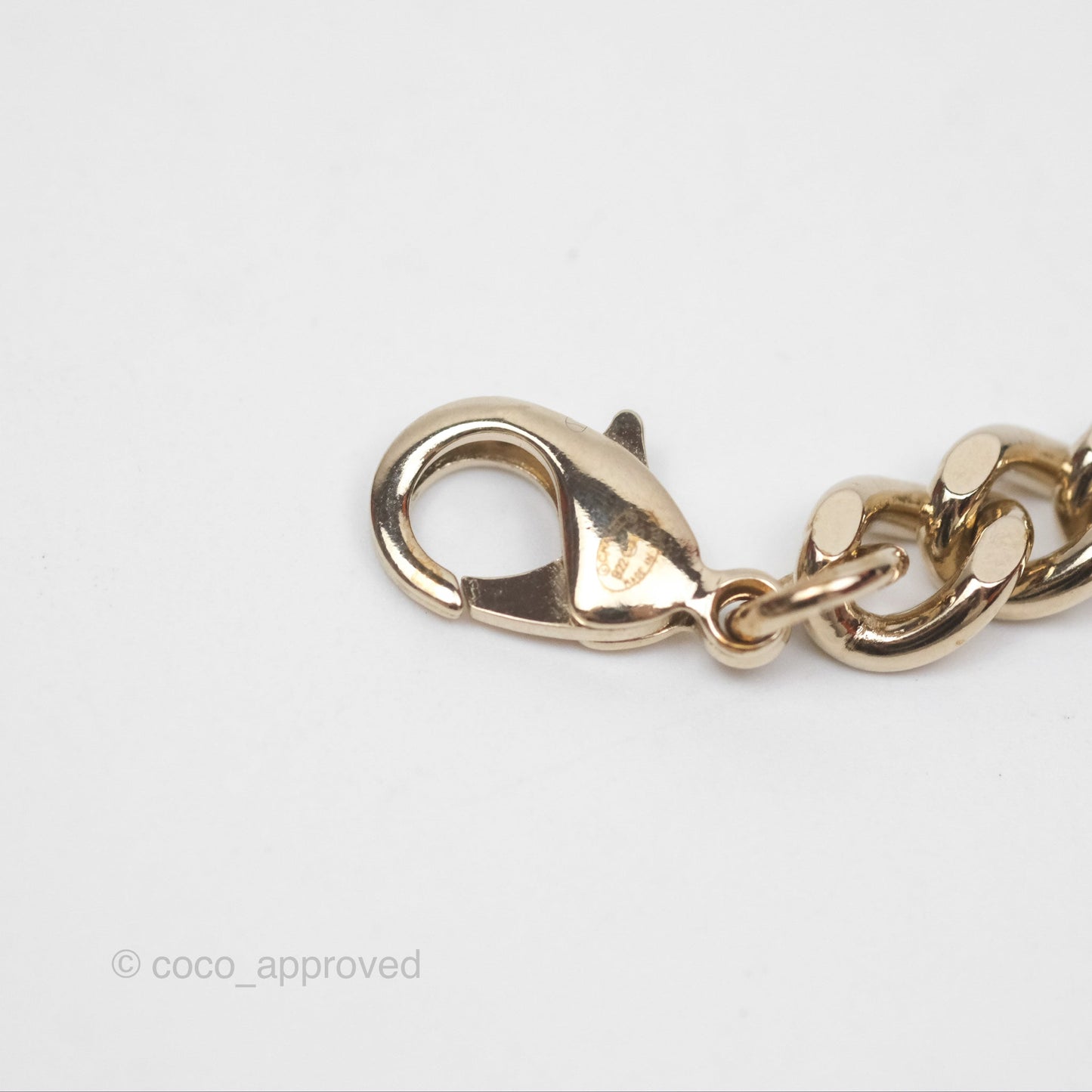 Chanel Logo Chain Choker Gold Tone 22S