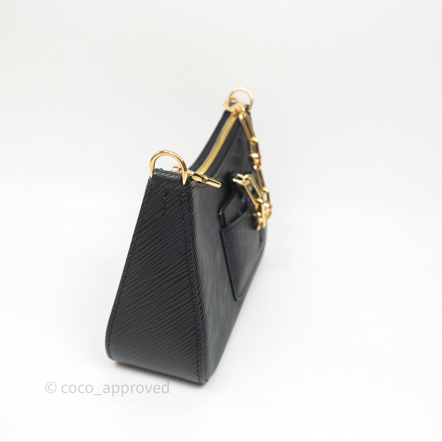 Louis Vuitton TM Epi Marellini Bag Monogram Black Gold Hardware