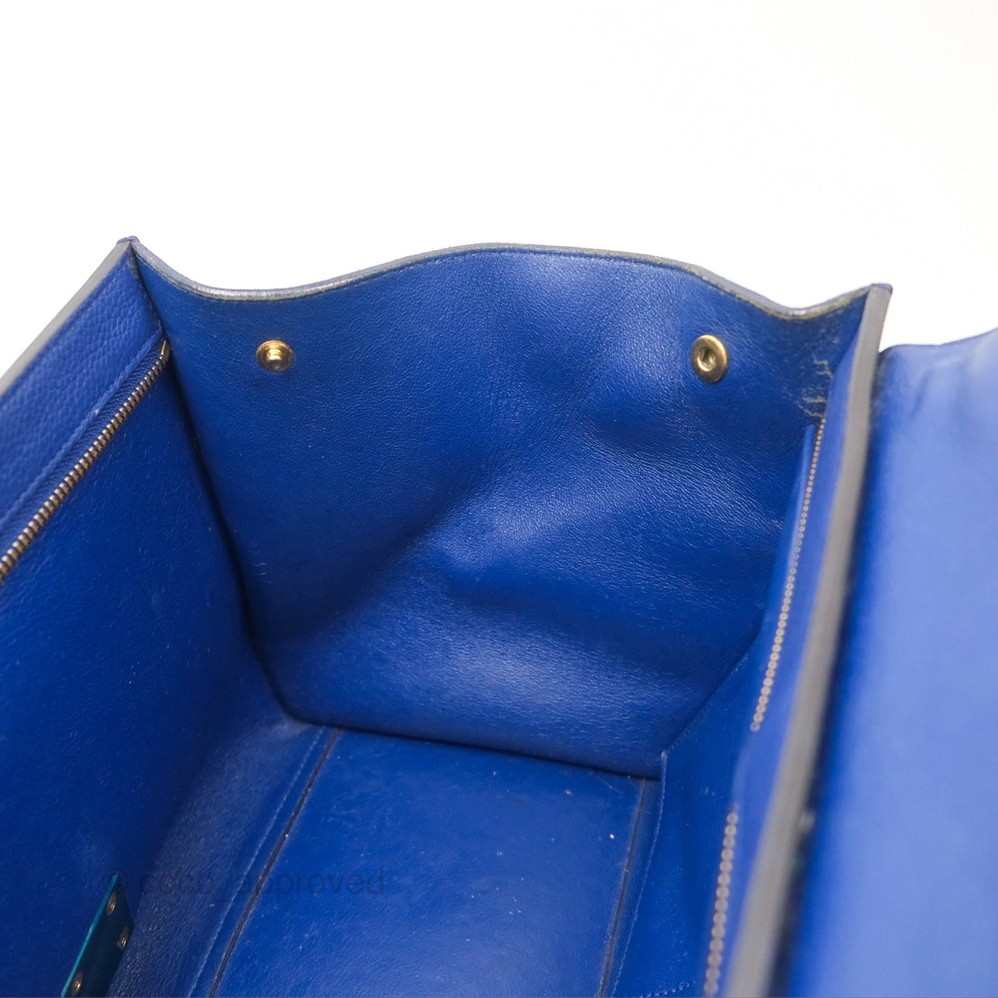 Celine Small Sleek Trapeze Blue Calfskin