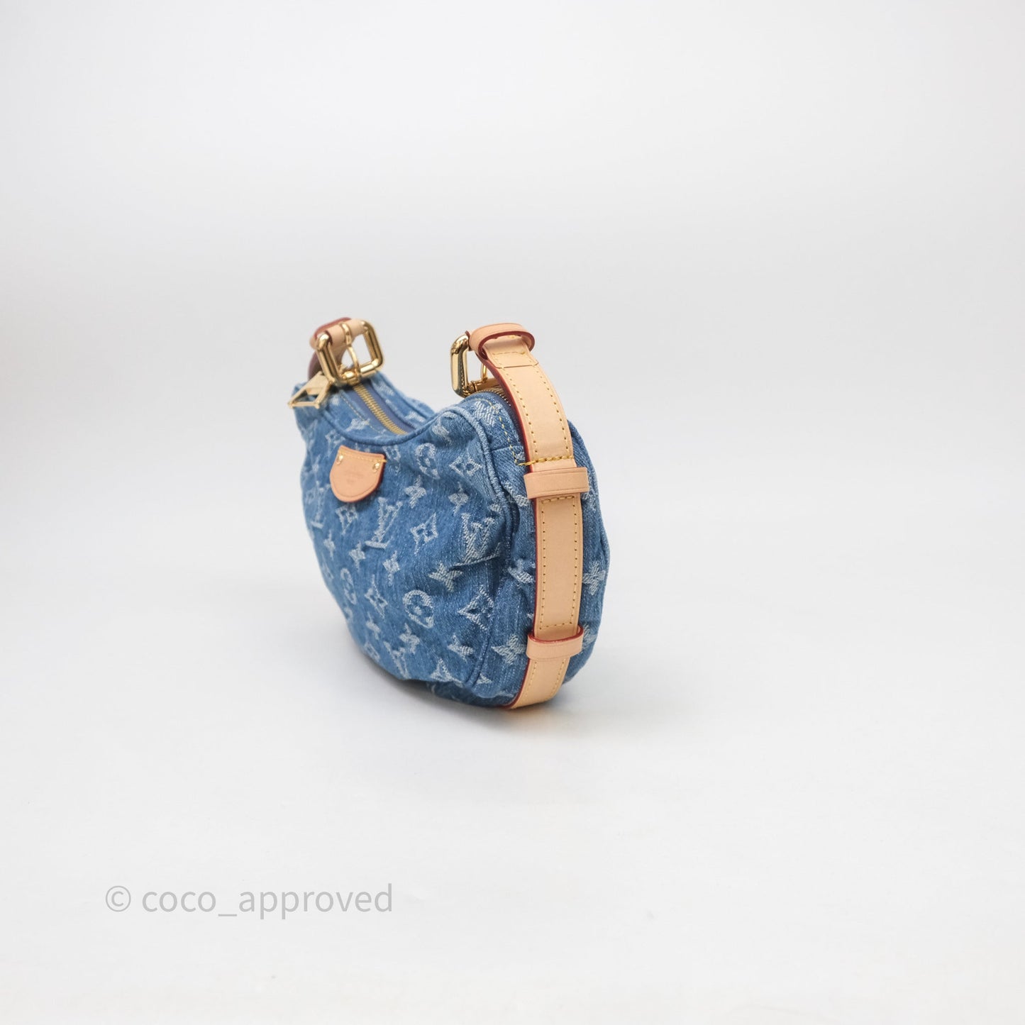 Louis Vuitton Croissant MM Denim Blue Monogram