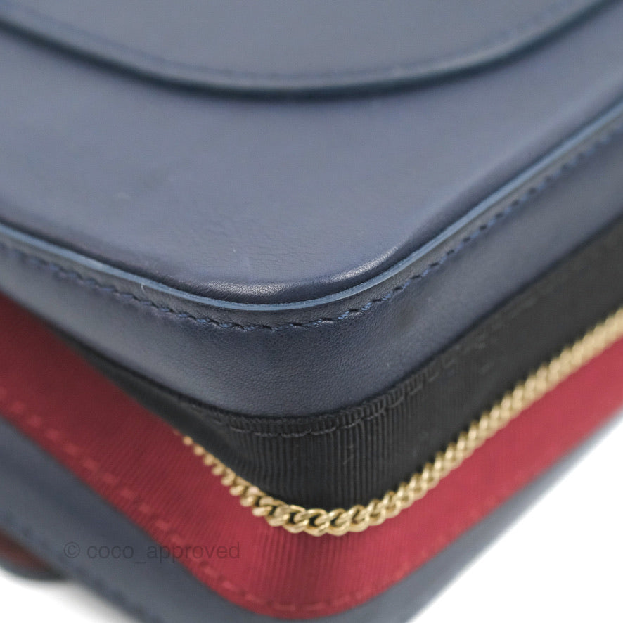 Chanel Nude Reissue 2.55 Medallion Flap 225 Navy Calfskin