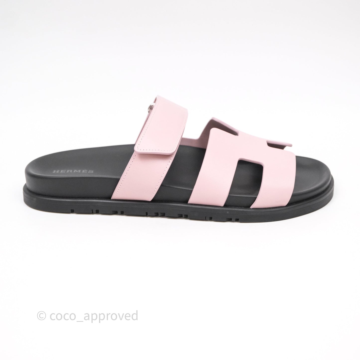 Hermes Chypre Sandal Calfskin Calfskin Rose Cancan Size 40