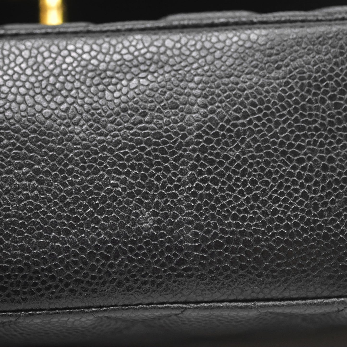 Chanel Small Vintage Quilted Classic Diana Flap Bag Black Caviar 24K Gold Hardware