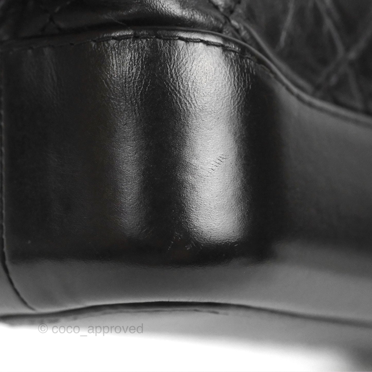 Chanel Small Gabrielle Hobo Quilted Black Aged Calfskin