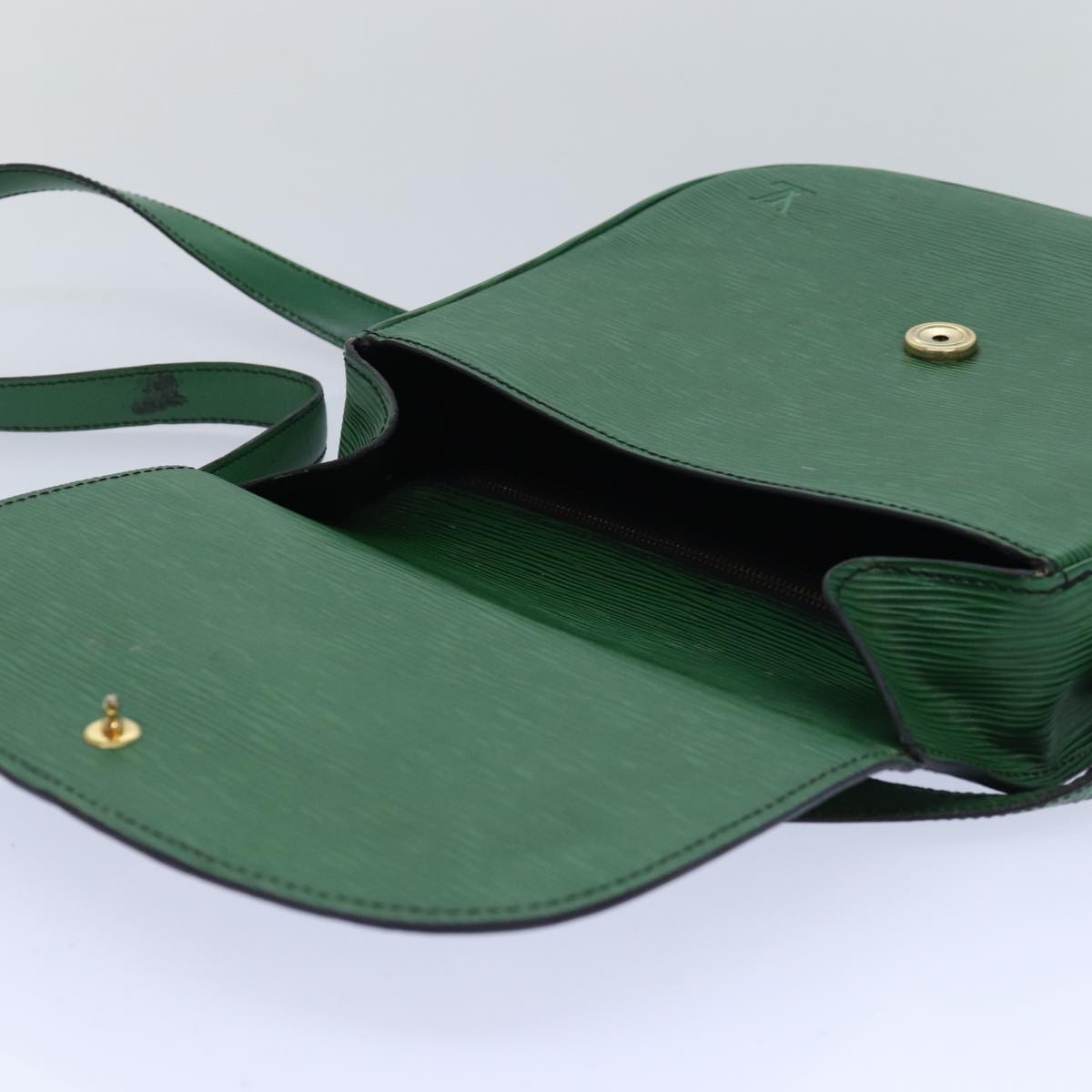 LOUIS VUITTON Epi Saint Cloud GM Shoulder Bag Green M52194 LV 81536