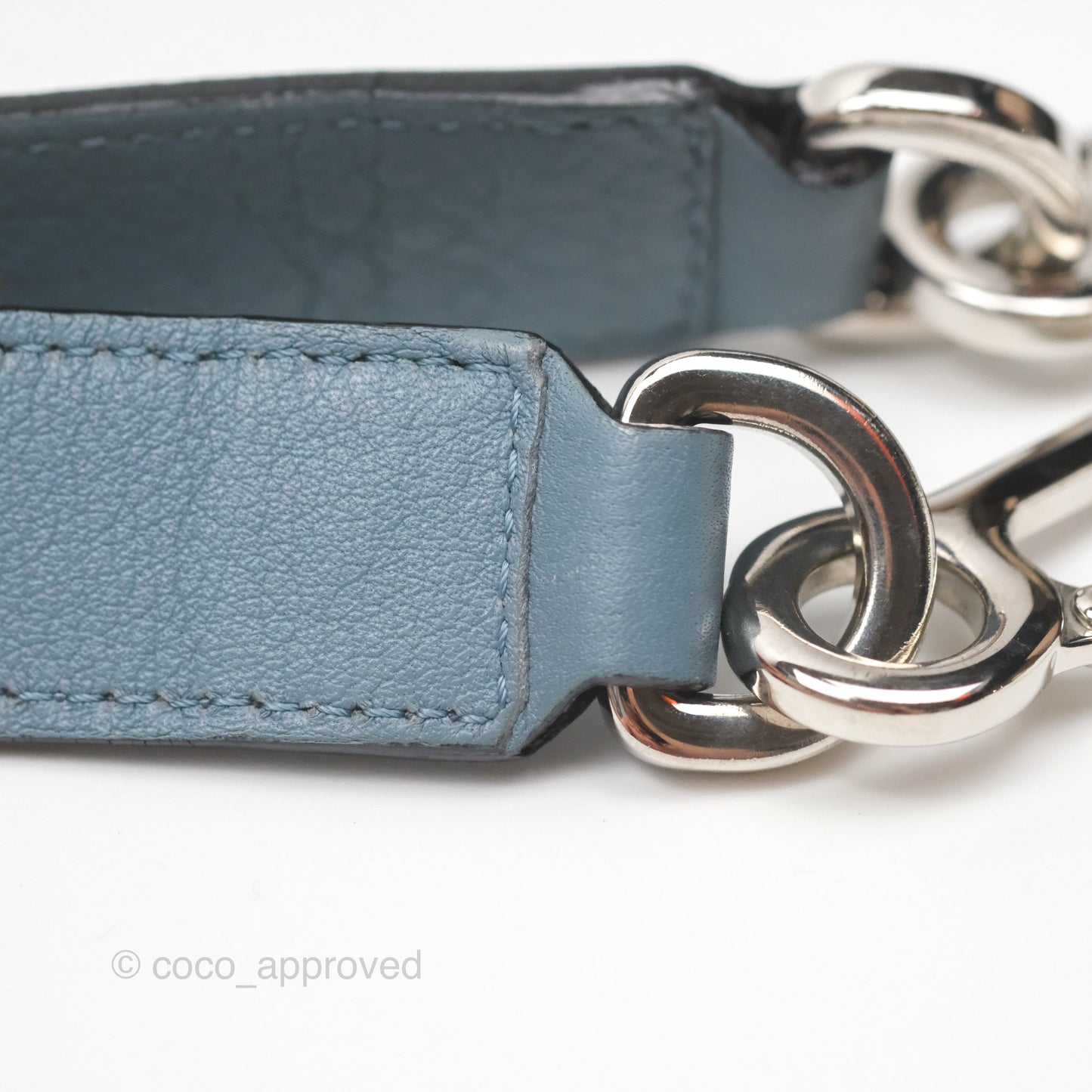 Loewe Small Puzzle Bag Blue Calfskin Silver Hardware