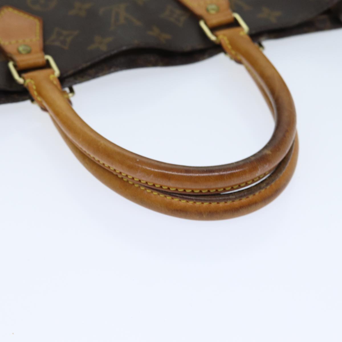 LOUIS VUITTON Monogram Sac Plat Hand Bag M51140 LV 81546