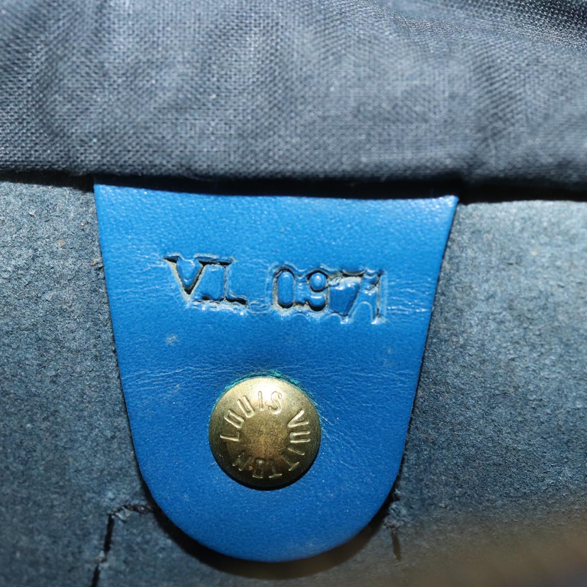 LOUIS VUITTON Epi Speedy 25 Hand Bag Toledo Blue M43015 LV 81576