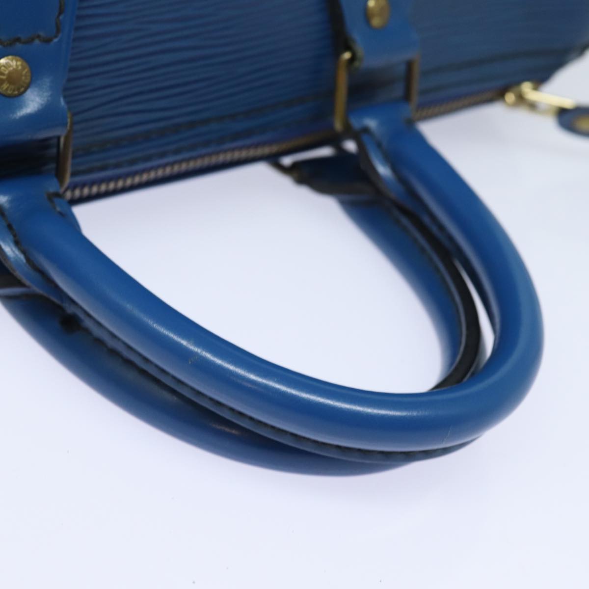 LOUIS VUITTON Epi Speedy 25 Hand Bag Toledo Blue M43015 LV 81576