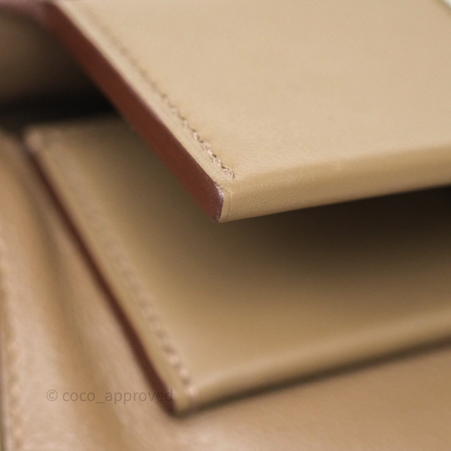 Hermès 24/24 21 Mini Etoupe 18 Evercolor/ Swift Palladium Hardware