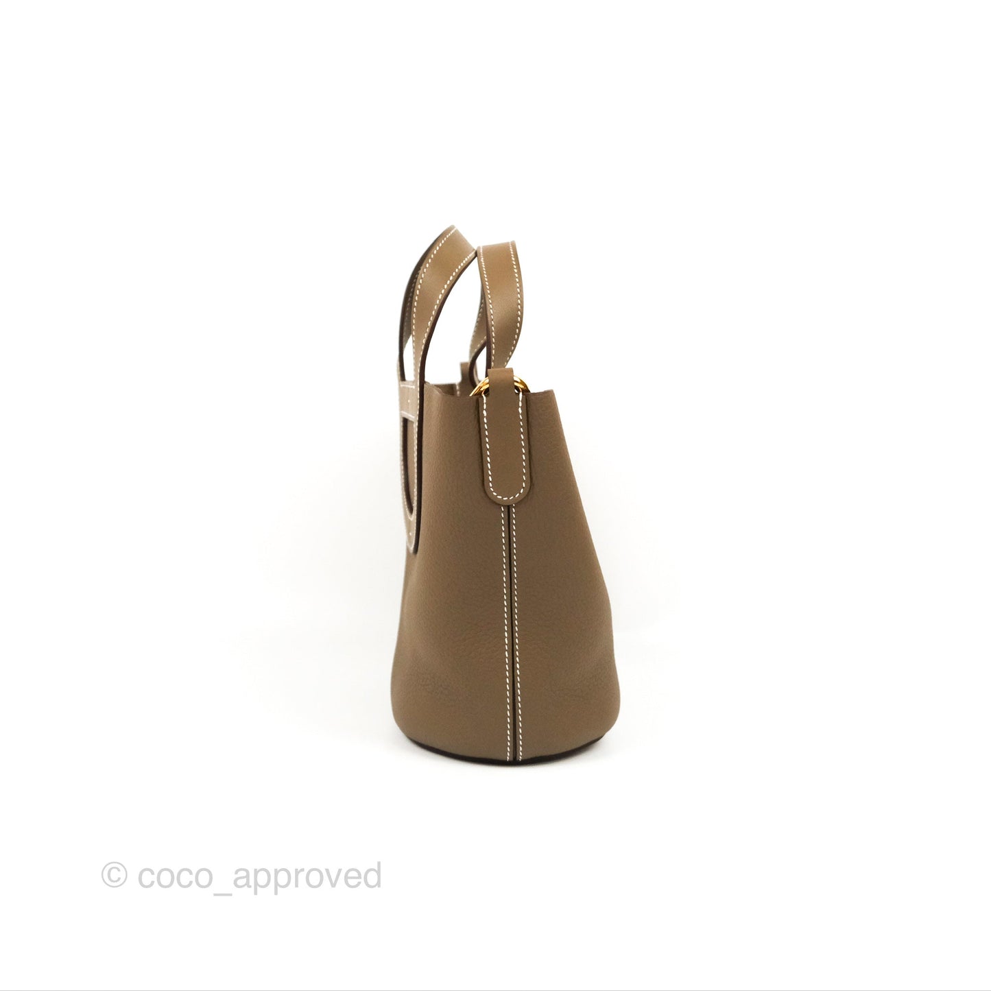 Hermes In-The-Loop 18 Etoupe Clemence Gold Hardware