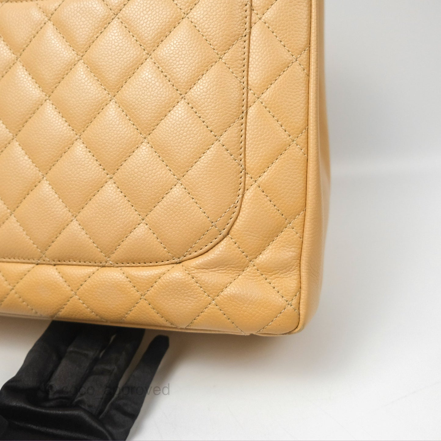 Chanel GST Beige Caviar Gold Hardware