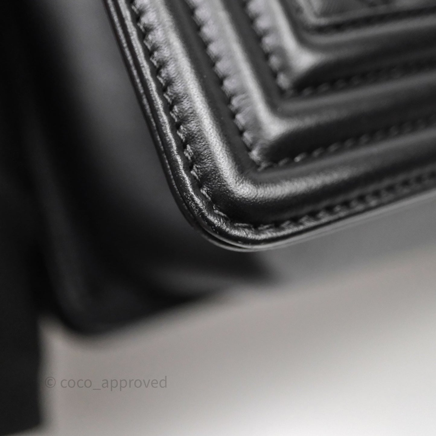 Chanel Medium Boy Quilted Black Lambskin Ruthenium Hardware