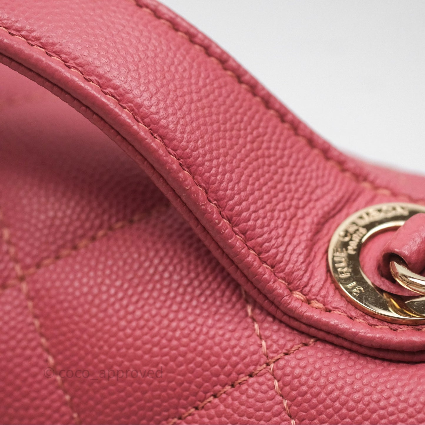 Chanel Quilted Medium Business Affinity Flap Rose Pink Caviar Gold Hardware