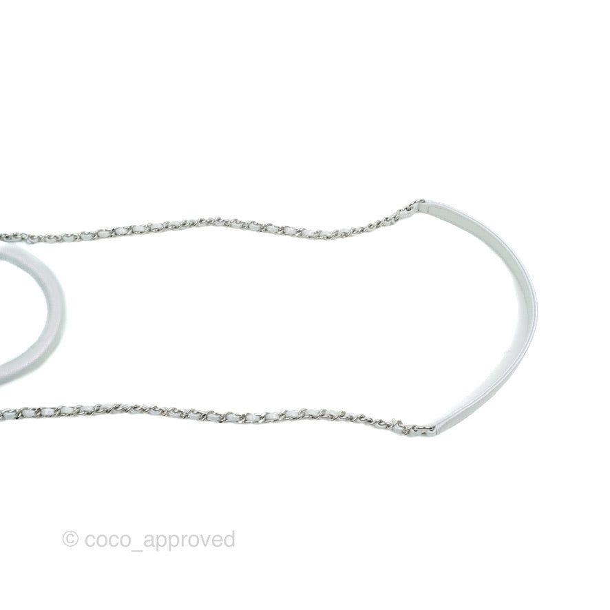 Chanel Small Coco Handle Quilted Iridescent Light Blue Caviar Rainbow Hardware