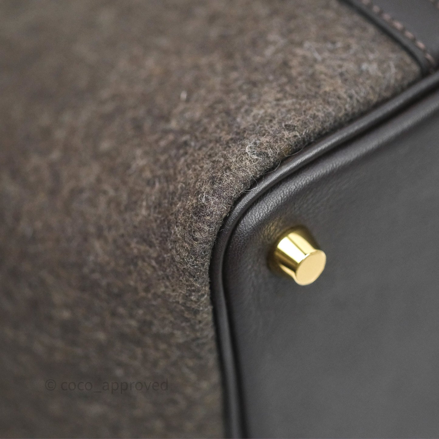 Hermès Picotin 18 Ebene 46 Wool Feutre Swift Gold Hardware