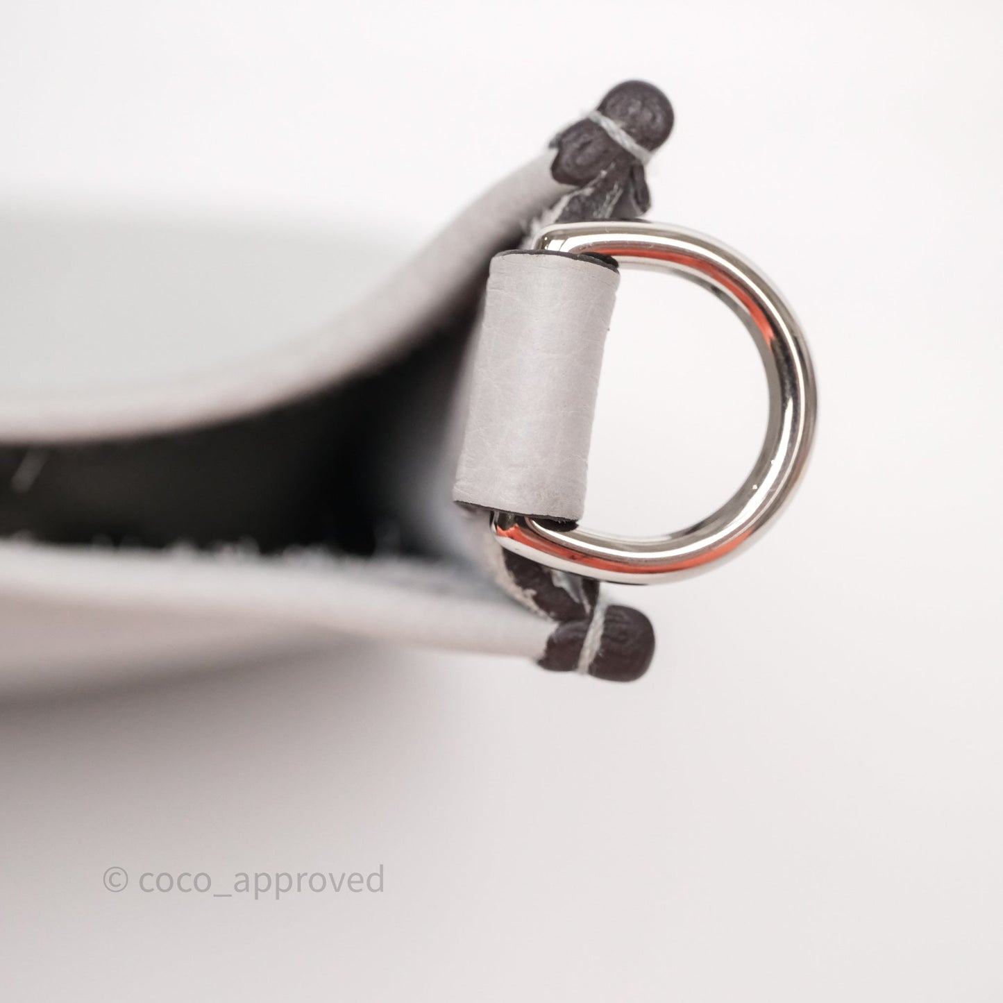 Hermès Mini Evelyne 16 Bleu Pale/Nata 08 Clemence Palladium Hardware