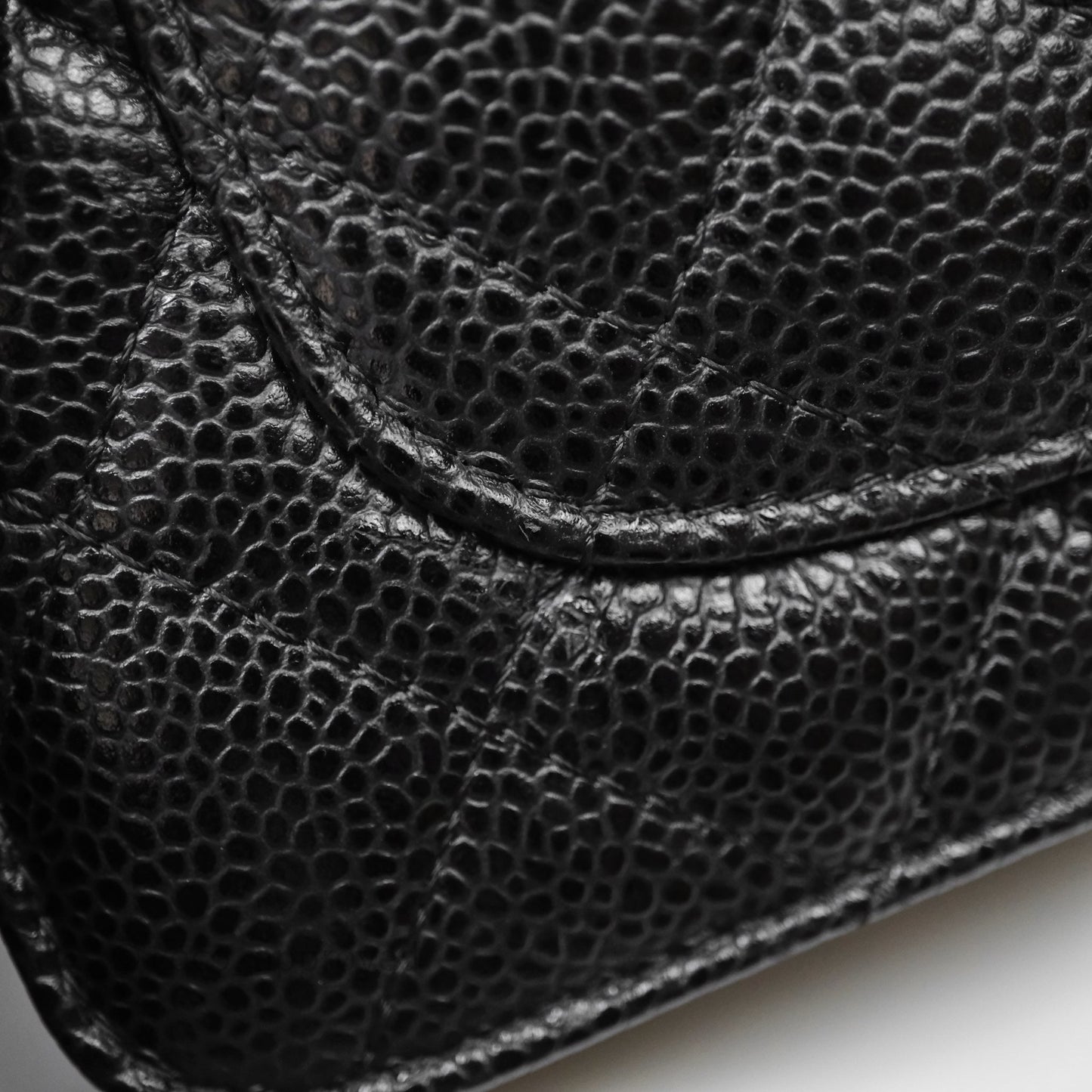 Chanel Quilted WOC Black Caviar Gold Hardware