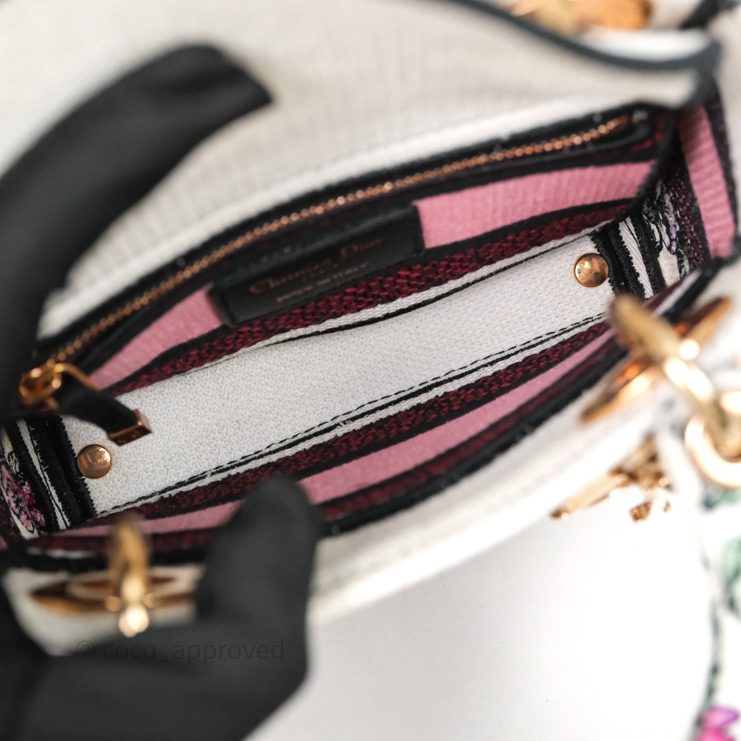 Christian Dior Mini Lady D-Lite Bag Florilegio Embroidered