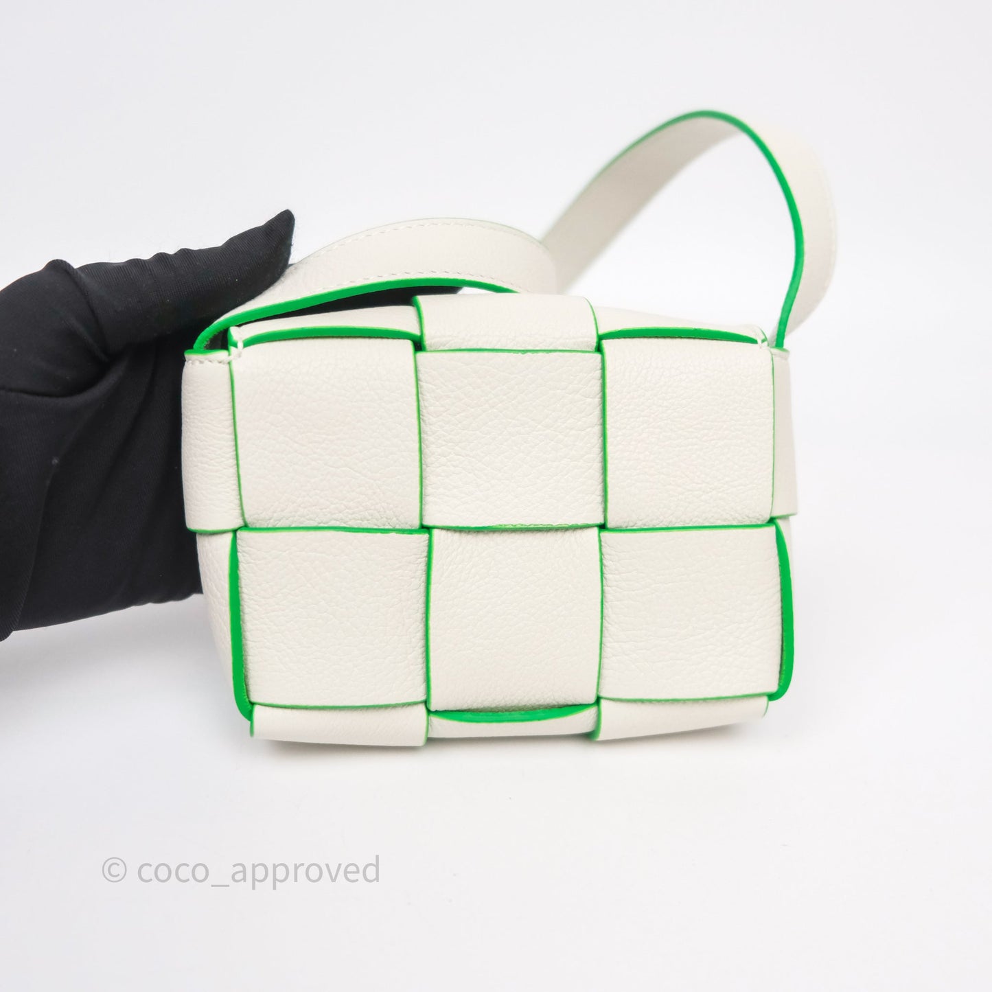 Bottega Veneta Cassette Mini Bag White/ Parakeet