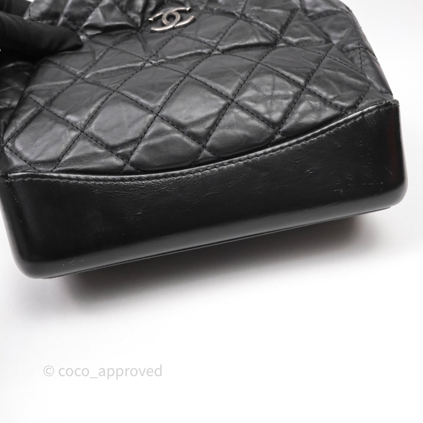 Chanel Small Gabrielle Backpack Black Aged Calfskin