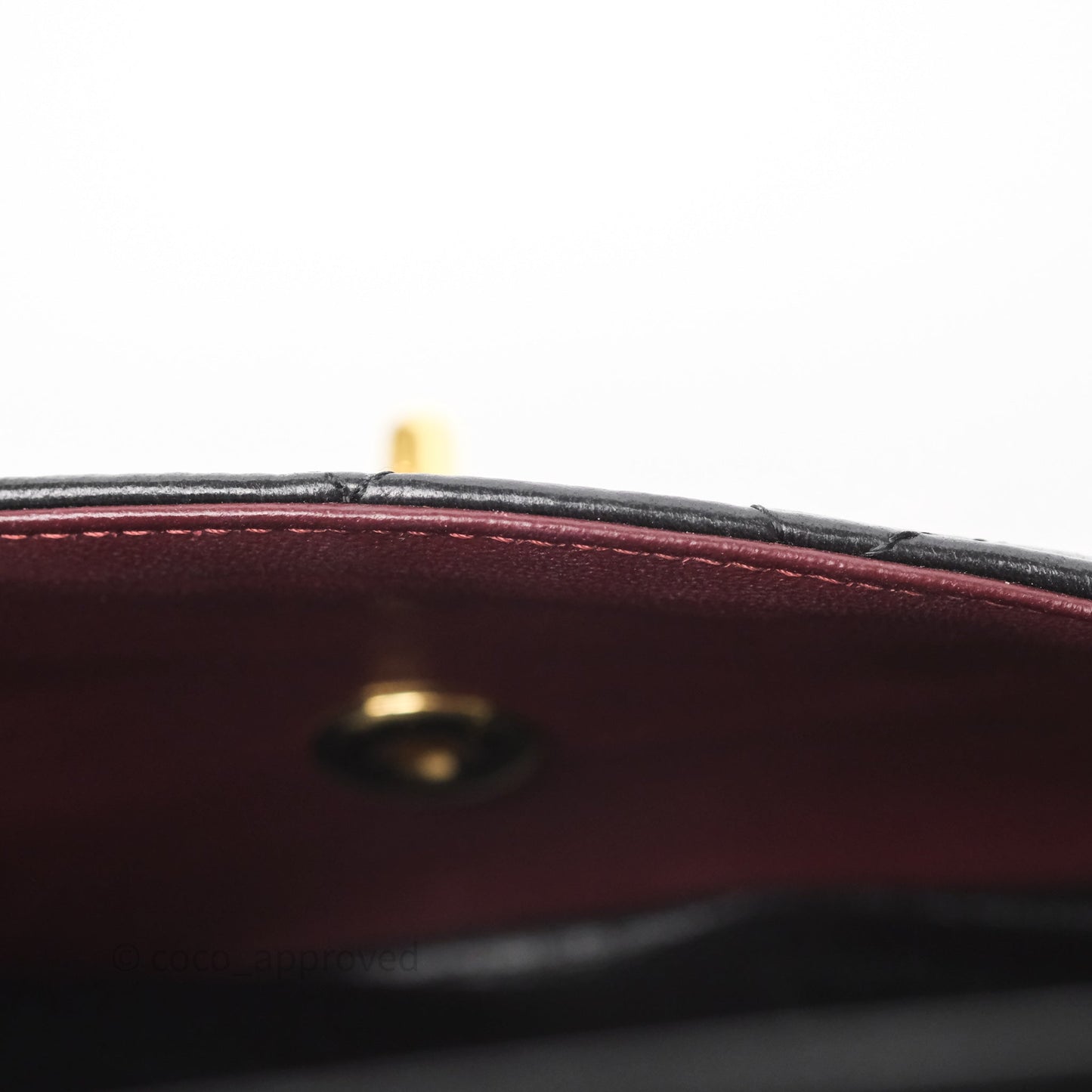 Chanel Small Classic Flap Quilted Black Lambskin Gold Hardware