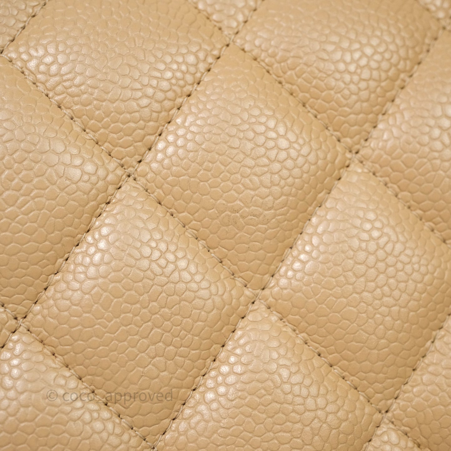 Chanel Jumbo Double Flap Beige Caviar Silver Hardware⁣⁣
