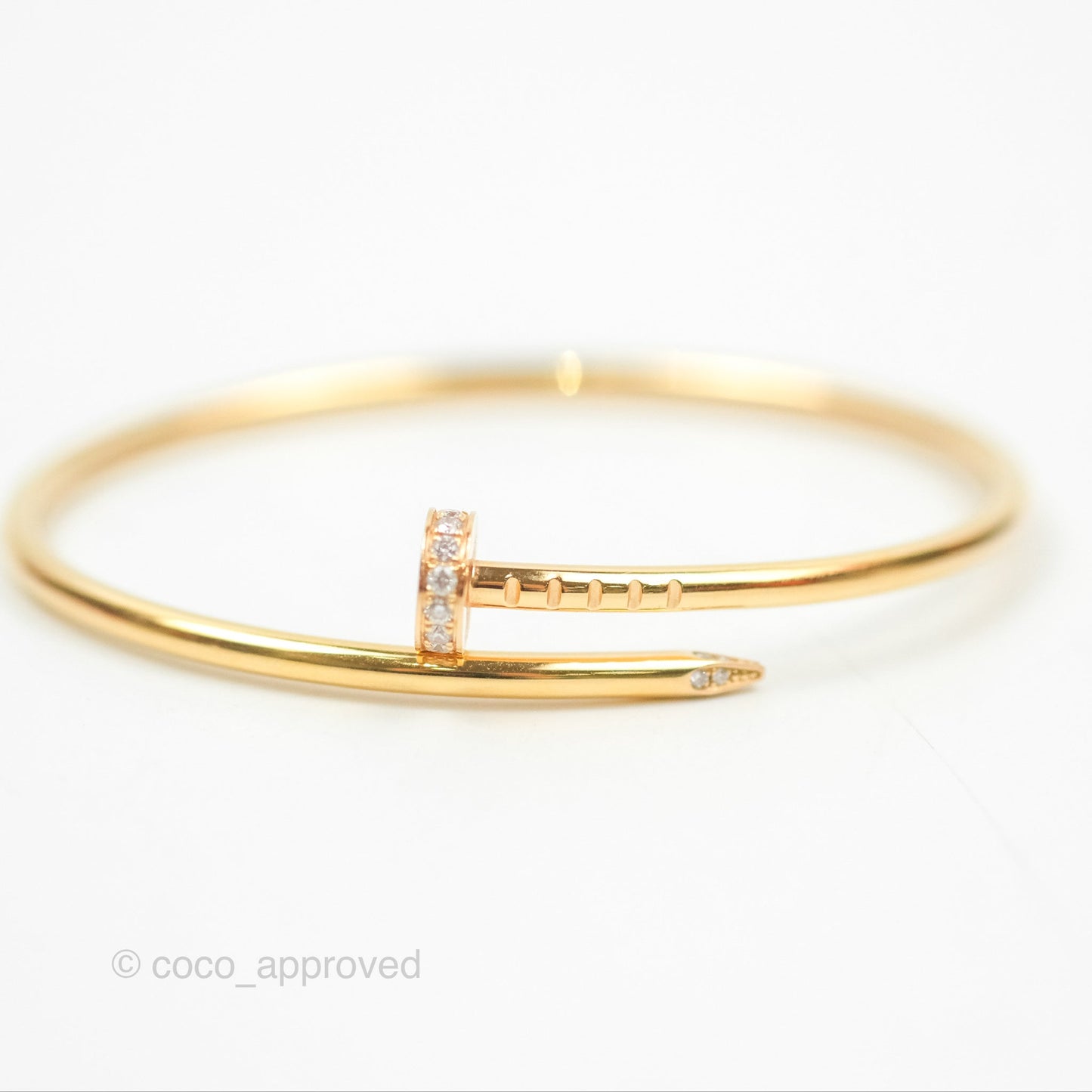 Cartier Small Juste Un Clou Bracelet 18K Yellow Gold Diamond