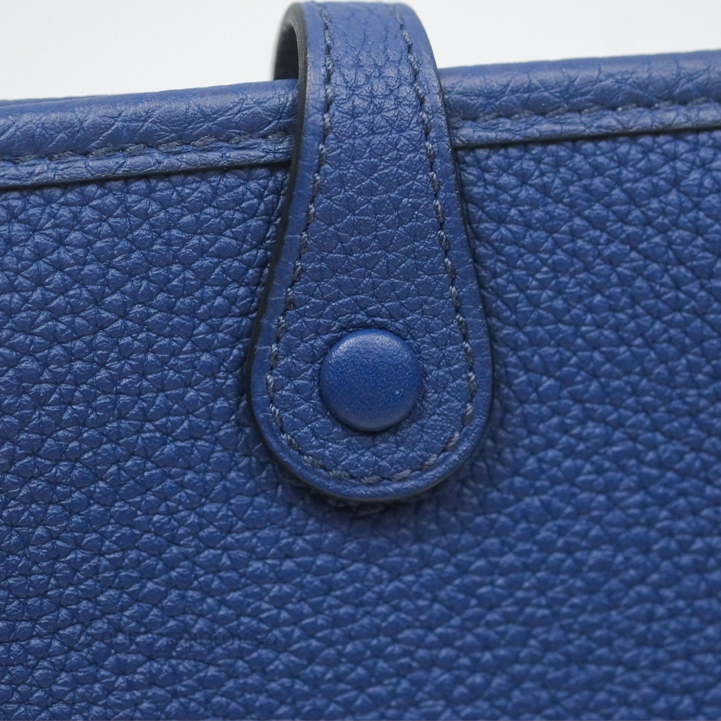 Hermès Mini Evelyne 16 Bleu Saphir/ Bleu Indigo TM Palladium Hardware