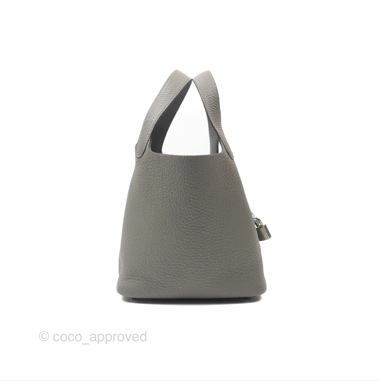 Hermès Picotin Lock 18 Gris Meyer 0L Clemence Palladium Hardware
