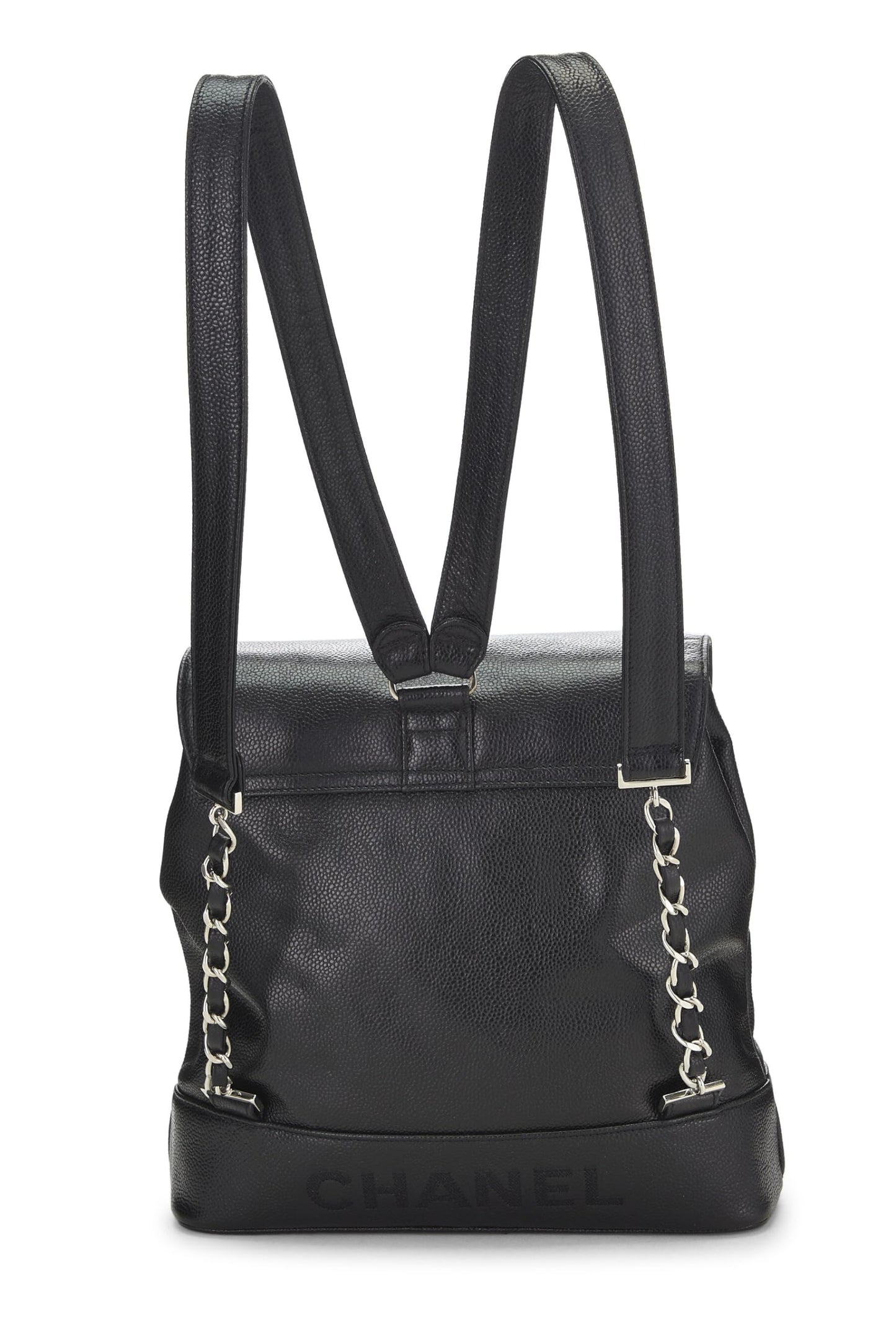 Chanel,  Black Caviar 'CC' Backpack, Black