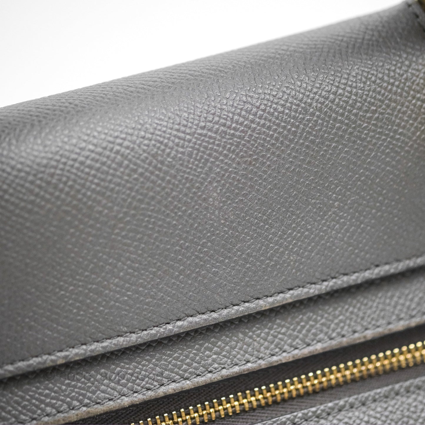 Celine Micro Belt Bag Grey Grained Calfskin Gold Hardware