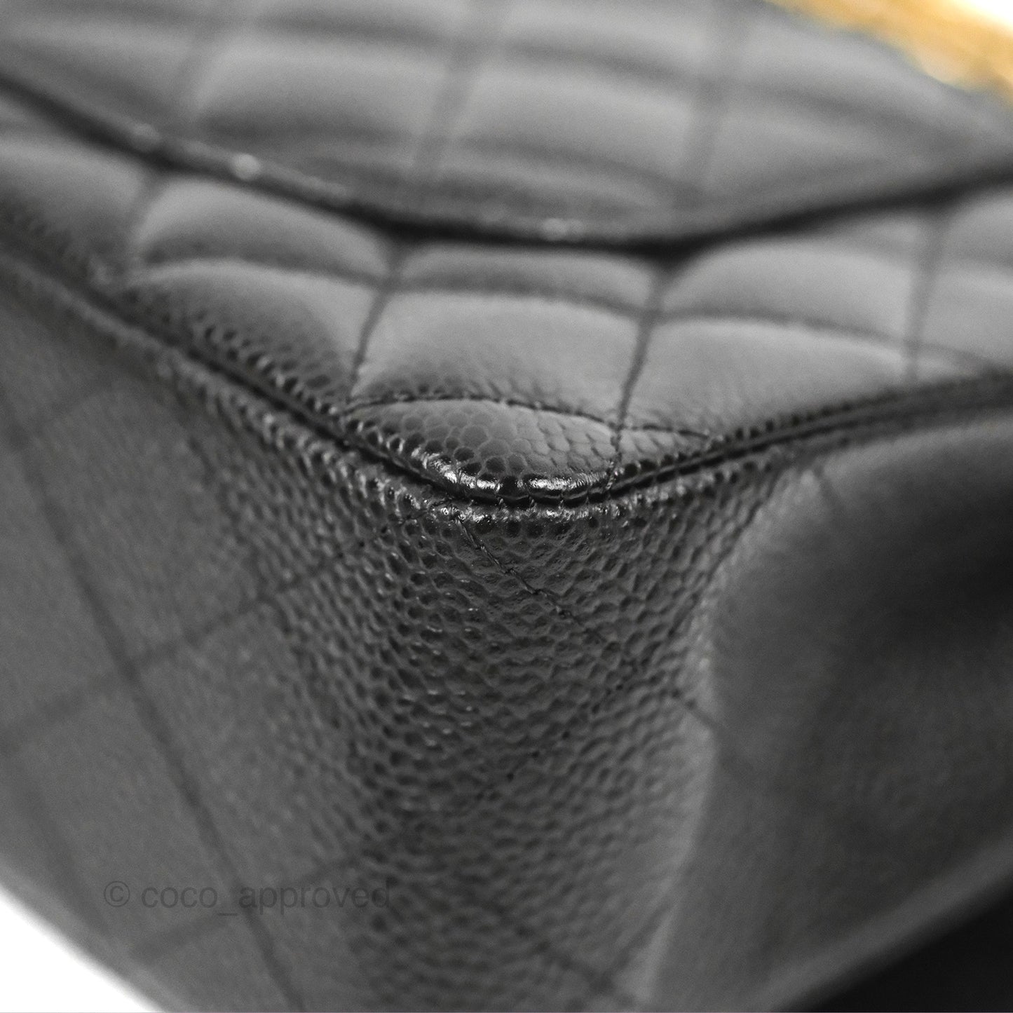 Chanel Small Classic Quilted Flap Black Caviar Gold Hardware