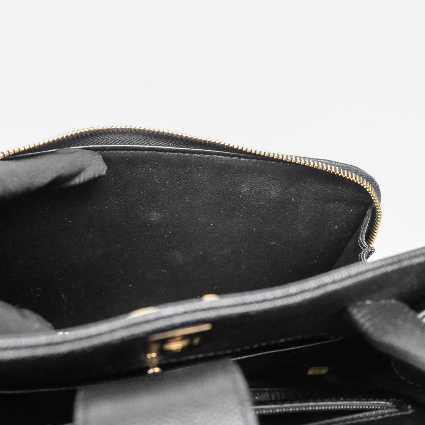 Chanel Small Business Affinity Shopping Bag Black Caviar Gold Hardware