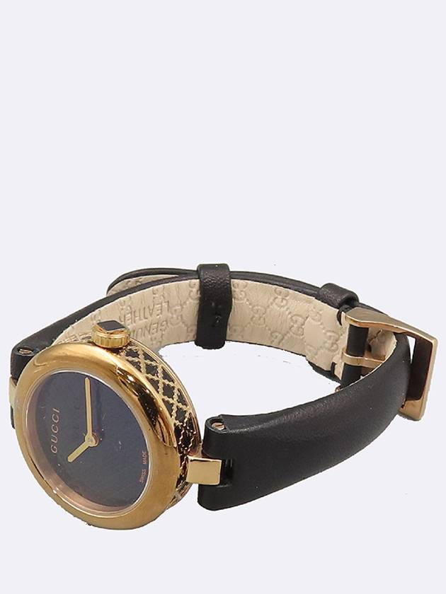 Luxury Gucci Trending 2025 Luxury Gucci Trending 2025 404233 141 5 Diamantissima 27MM Round Gold Ladies Leather Band Watch