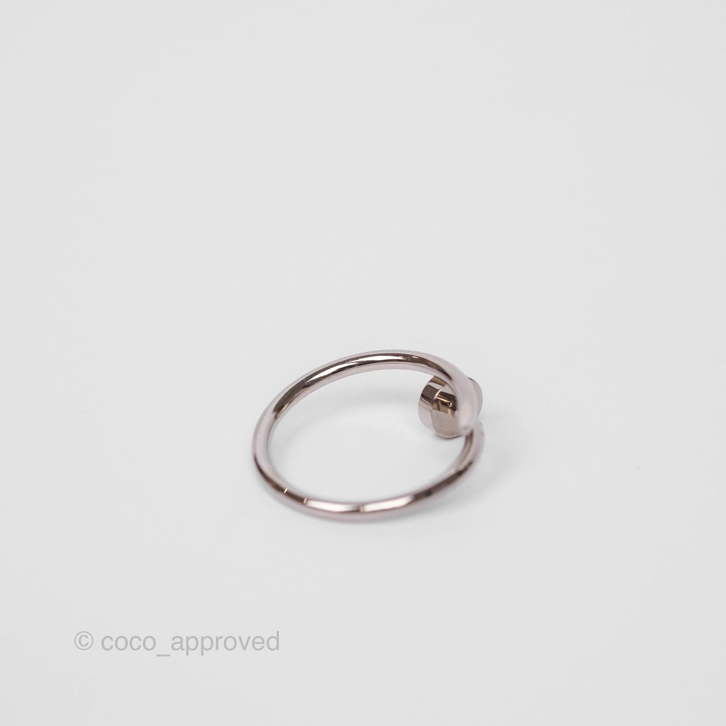 Cartier Juste un Clou Ring Small Model White Gold Size 52