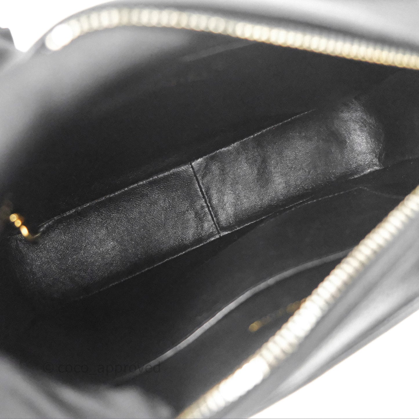 Chanel Vintage CC Camera Bag Black Caviar 24 Gold Hardware