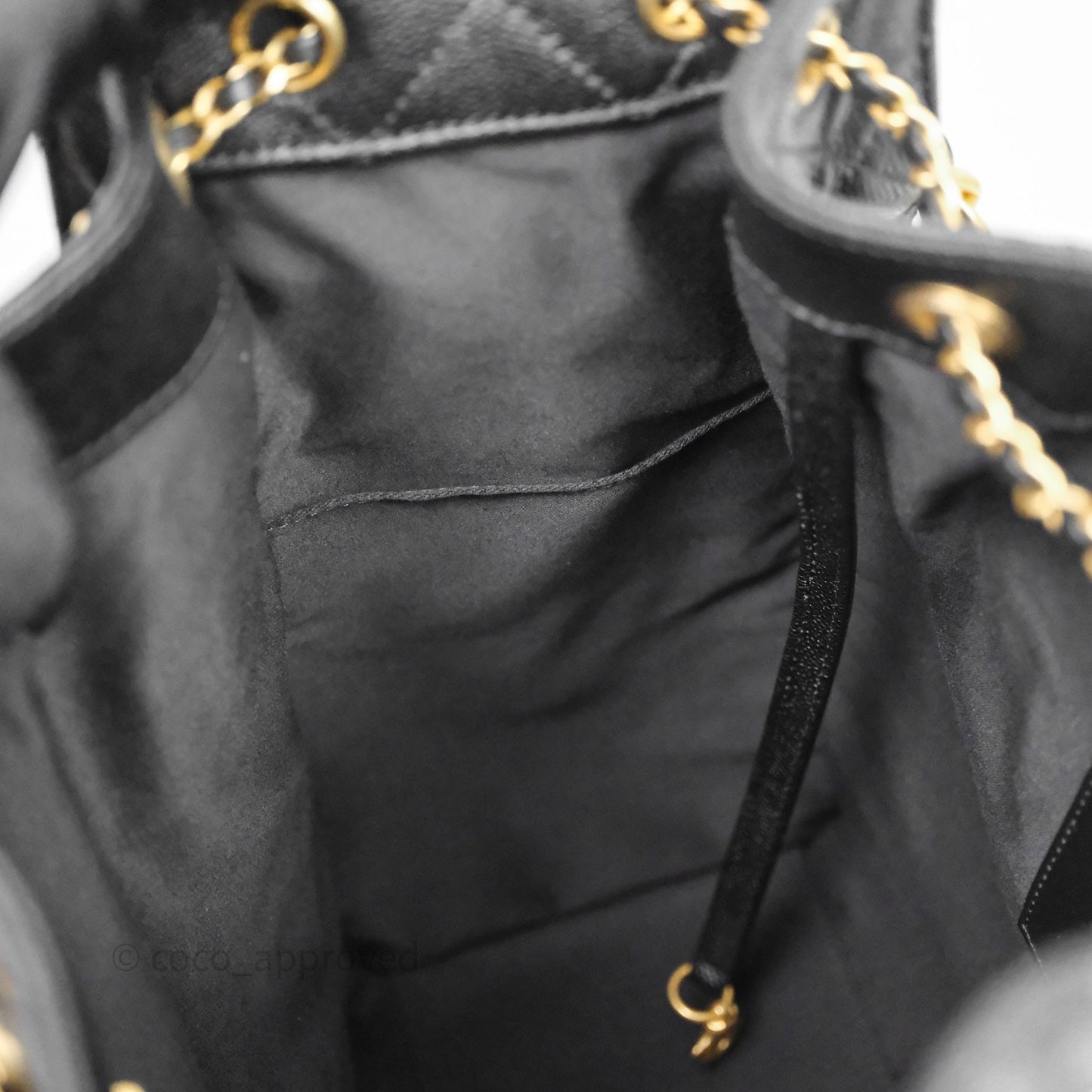 Chanel 25 Medium Black Caviar Aged Gold Hardware